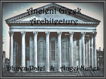 Ancient Greek Architecture