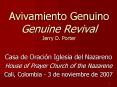 Avivamiento Genuino Genuine Revival Jerry D. Porter PowerPoint PPT Presentation