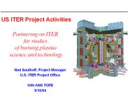 US ITER Project Activities