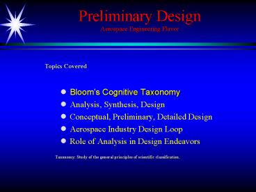 Blooms Cognitive Taxonomy