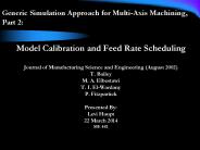 Generic Simulation Approach for Multi-Axis Machining, Part 2:
