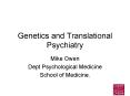 Genetics and Translational Psychiatry PowerPoint PPT Presentation