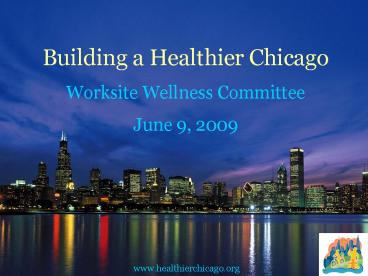 Building a Healthier Chicago BHC