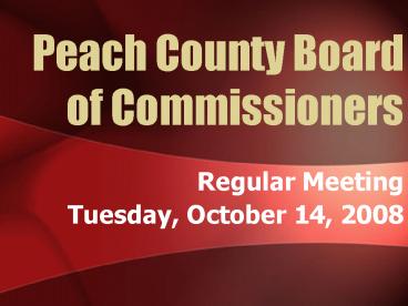Peach County Board of Commissioners