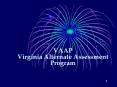 VAAP Virginia Alternate Assessment Program PowerPoint PPT Presentation