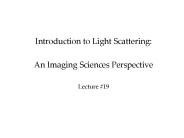 Introduction to Light Scattering:
