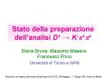 Stato della preparazione dellanalisi D Kp p PowerPoint PPT Presentation