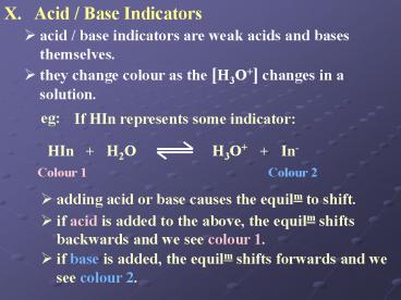 PPT – Acid Base Indicators PowerPoint presentation | free to view - id ...
