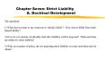 Chapter Seven: Strict Liability A' Doctrinal Development PowerPoint PPT Presentation