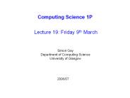 Computing Science 1P