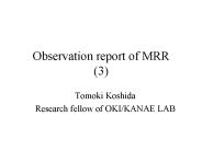 Observation report of MRR (3)