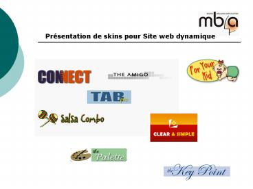 Prsentation de skins pour Site web dynamique