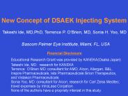 New Concept of DSAEK Injecting System