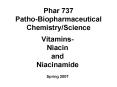 Phar 737 PathoBiopharmaceutical ChemistryScience PowerPoint PPT Presentation