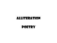 alliteration