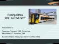 Rolling Stock Wot, no DMUs PowerPoint PPT Presentation