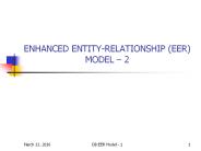 ENHANCED ENTITY-RELATIONSHIP (EER) MODEL  PowerPoint PPT Presentation