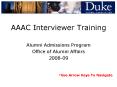 AAAC Interviewer Training PowerPoint PPT Presentation