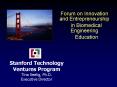Stanford Technology Ventures Program Tina Seelig, Ph.D. Executive Director PowerPoint PPT Presentation