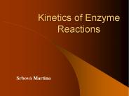 Kinetics of Enzyme Reactions