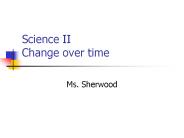 Science II Change over time