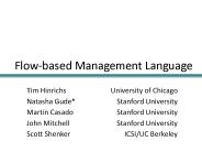 Flow-based Management Language