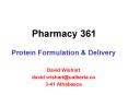 Pharmacy 361 PowerPoint PPT Presentation