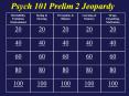 Psych 101 Prelim 2 Jeopardy PowerPoint PPT Presentation