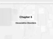 Chapter 5 Dissociative Disorders