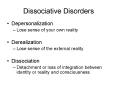Dissociative Disorders PowerPoint PPT Presentation