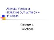 Alternate Version of STARTING OUT WITH C 4th Edition