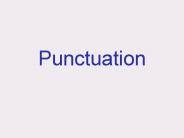 Punctuation