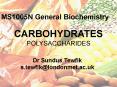CARBOHYDRATES PowerPoint PPT Presentation
