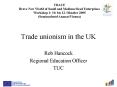 Trade unionism in the UK PowerPoint PPT Presentation