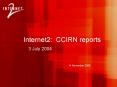 Internet2: CCIRN reports PowerPoint PPT Presentation