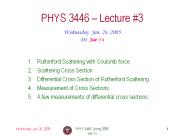 PHYS 3446, Spring 2005