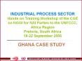 INDUSTRIAL PROCESS SECTOR Hands on Training Workshop of the CGE on NGGI for NAI Parties to the UNFCCC, Africa Region Pretoria, South Africa 18-22 September 2006 PowerPoint PPT Presentation