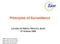 Principles of Surveillance PowerPoint PPT Presentation