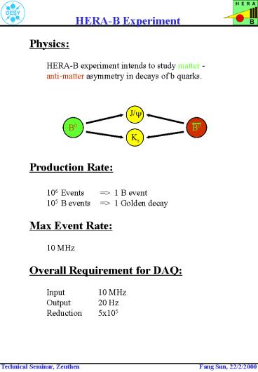 HERA-B Experiment