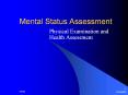 Mental Status Assessment PowerPoint PPT Presentation