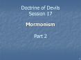 Doctrine of Devils Session 17 PowerPoint PPT Presentation
