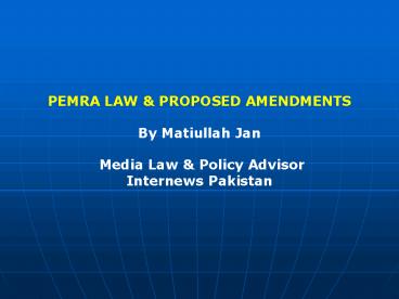 PEMRA LAW