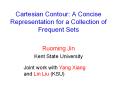Cartesian Contour: A Concise Representation for a Collection of Frequent Sets PowerPoint PPT Presentation