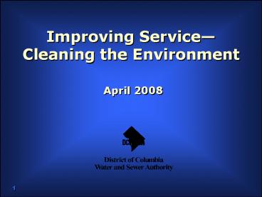 Improving Service Cleaning the Environment