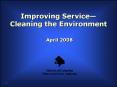 Improving Service Cleaning the Environment PowerPoint PPT Presentation