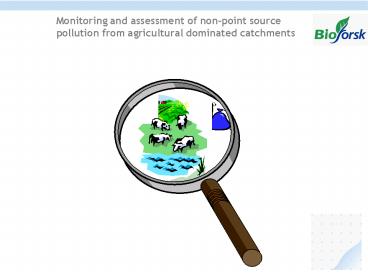 Monitoring and assessment of nonpoint source pollution from agricultural dominated catchments