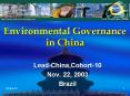 Environmental Governance in China PowerPoint PPT Presentation