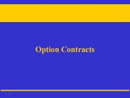Option Contracts