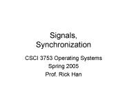 Signals, Synchronization