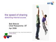 the speed of sharing stretching Internet access